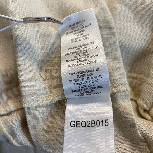 BCBGeneration NWT stone tie waist maxi linen pants - Picture 7 of 8